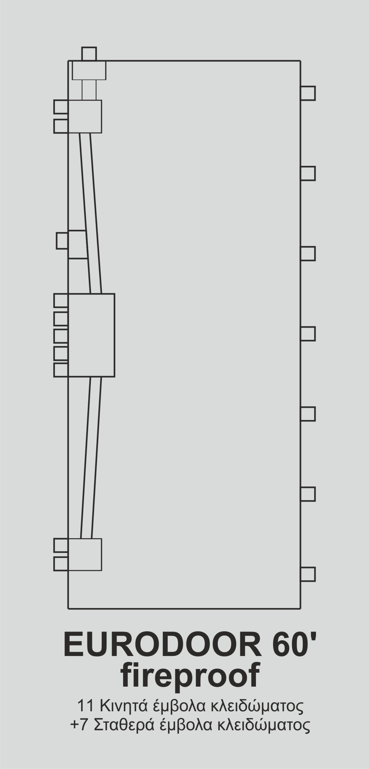 SECURITY EURODOOR 60' FIREPROOF